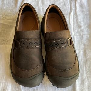Keen Women’s Brown Leather Slip-On Shoes